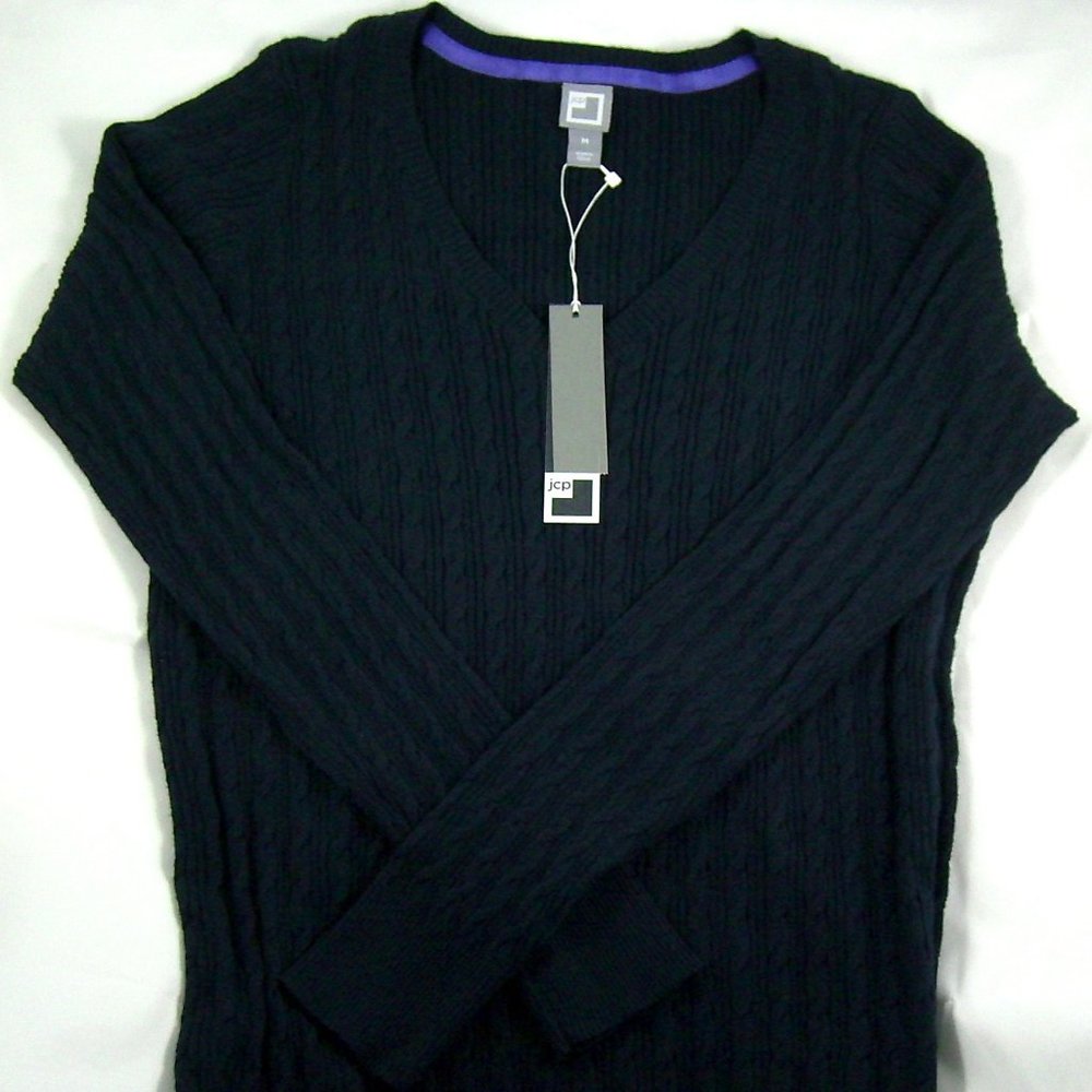 JCP Lightweight Navy Sweater